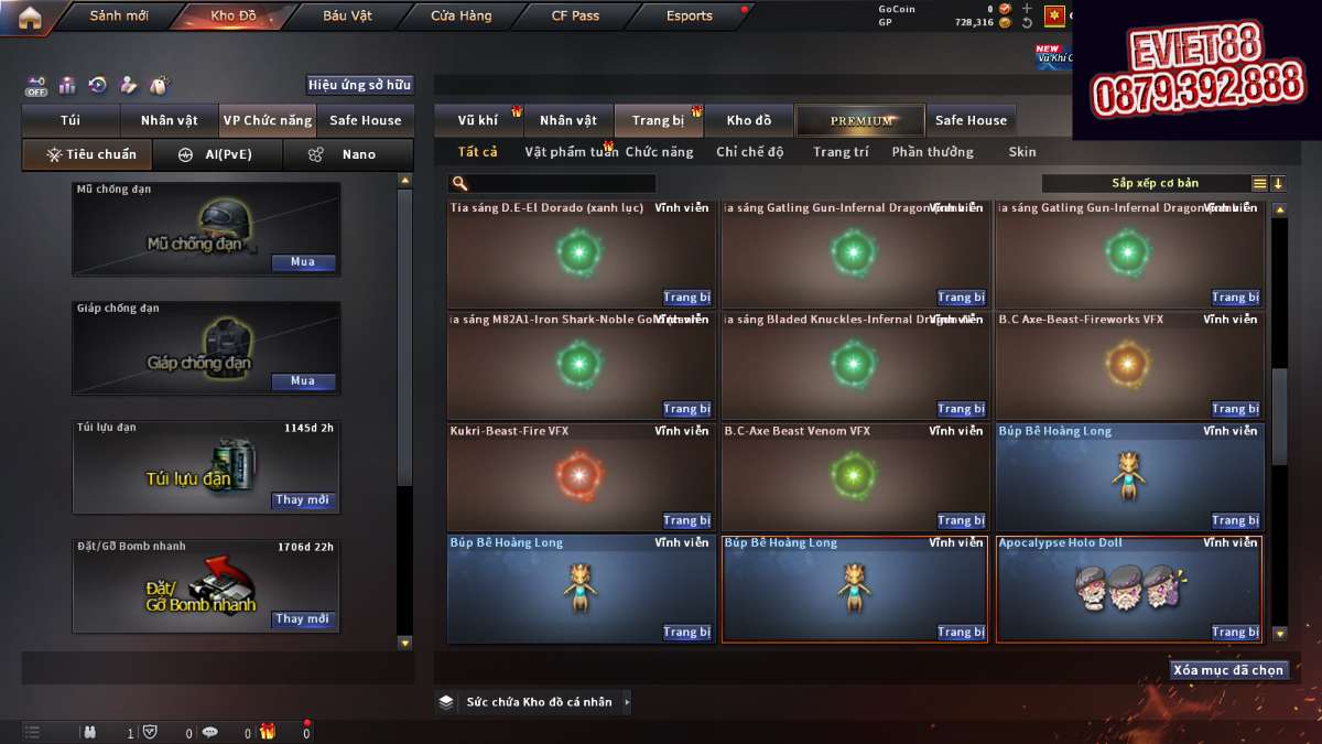 shop acc cf uy tin gia re